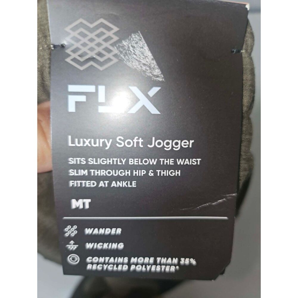 FLX Luxury Soft Jogger Medium Tall Olive Green Performance Joggers NWT - Picture 5 of 5